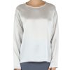 Donna FABIANA FILIPPI | Blusa In Seta Grigio Chiaro