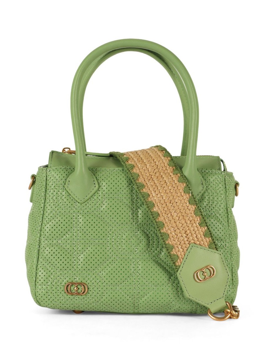 Donna LA CARRIE | Borsa A Mano In Pelle Stich&Spun Small Verde