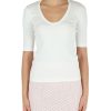 Donna FABIANA FILIPPI | T-Shirt In Cotone A Costine Bianco