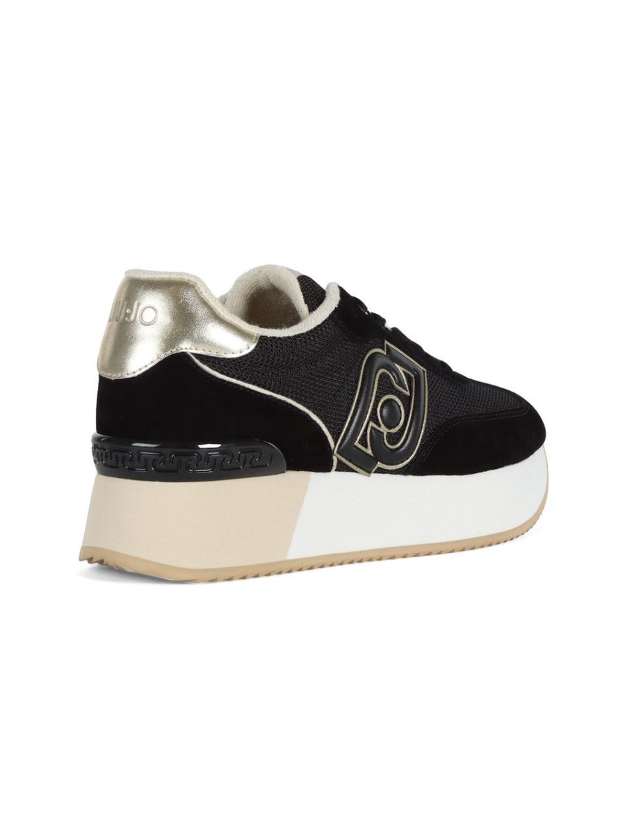 Donna LIU JO | Sneakers Platform Dreamy 02 Con Patch Logo Nero