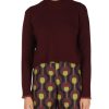 Donna MALìPARMI | Maglia Cropped Cashmere Merinos Bordeaux