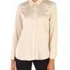 Donna EMME MARELLA | Camicia In Tessuto Satinato Stretch Zigano1 Panna