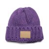 Donna NIÙ | Cappello In Misto Lana Vergine Con Patch Logo Viola