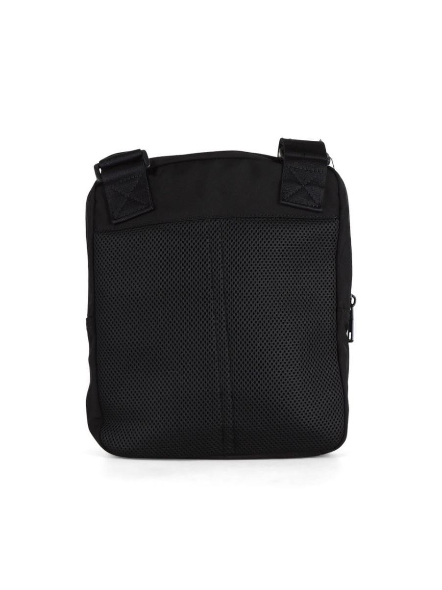 Uomo CALVIN KLEIN JEANS | Borsa A Tracolla In Tessuto Tecnico Con Patch Logo Nero