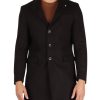 Uomo QB24 | Cappotto In Misto Lana Bice Nero