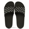 Uomo EA7 | Ciabatta In Pvc Con Logo Impresso Nero