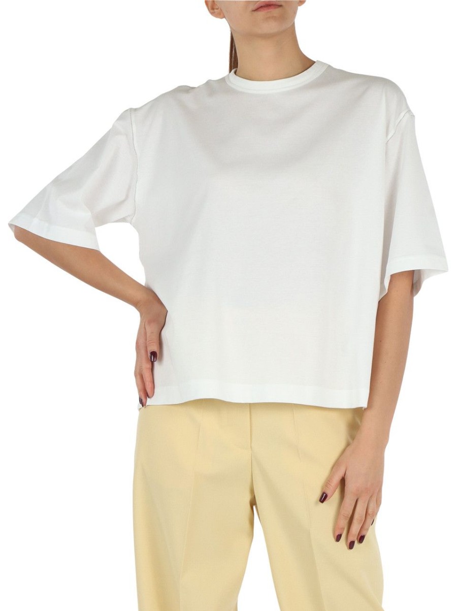 Donna FABIANA FILIPPI | T-Shirt Oversize In Cotone Bianco