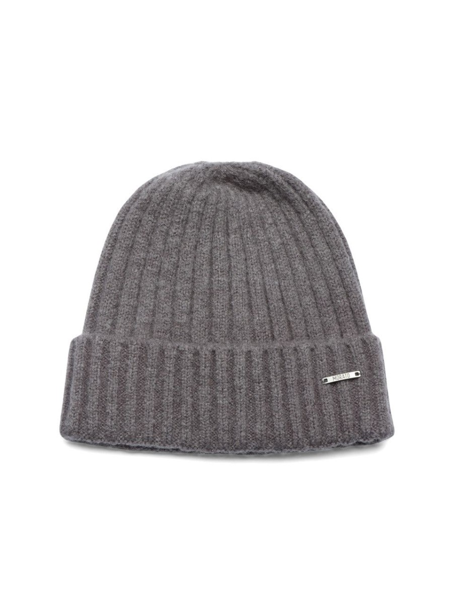 Donna ANTONY MORATO | Cappello A Coste In Misto Lana E Mohair Grigio