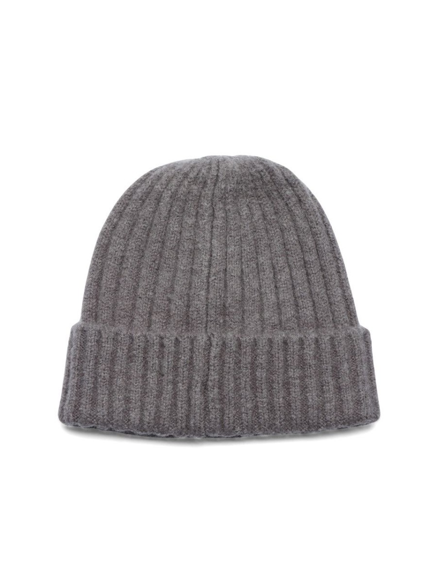 Donna ANTONY MORATO | Cappello A Coste In Misto Lana E Mohair Grigio