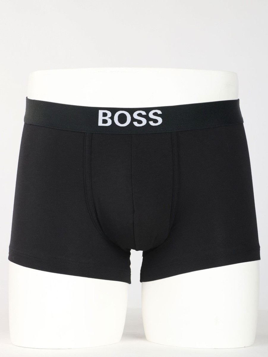 Uomo BOSS | Boxer In Cotone E Modal Nero