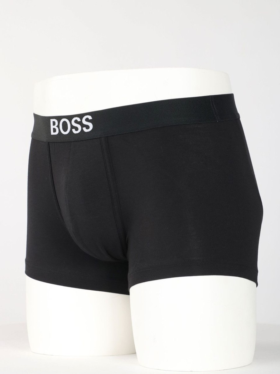 Uomo BOSS | Boxer In Cotone E Modal Nero