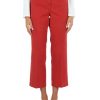 Donna ELENA MIRÒ | Pantalone Jeans Cinque Tasche Cropped Rosso