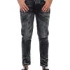 Uomo RICHMOND | Pantalone Jeans Cinque Tasche Mick Twisted Leg Bianco/Nero