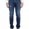 Uomo HANDPICKED | Pantalone Jeans Cinque Tasche Orvieto Effetto Vintage Blu