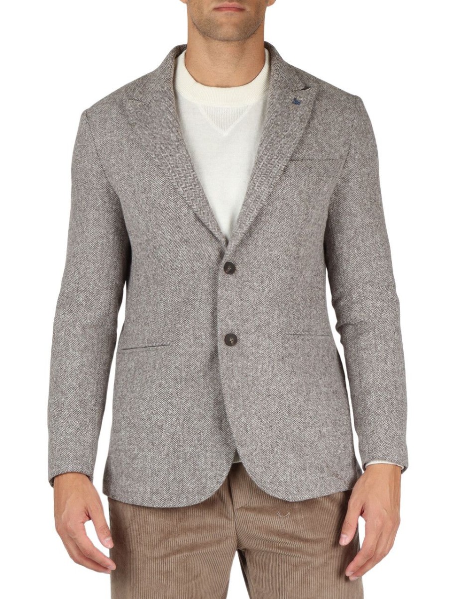 Uomo AT.P.CO | Giacca In Misto Lana E Cotone Roger Beige