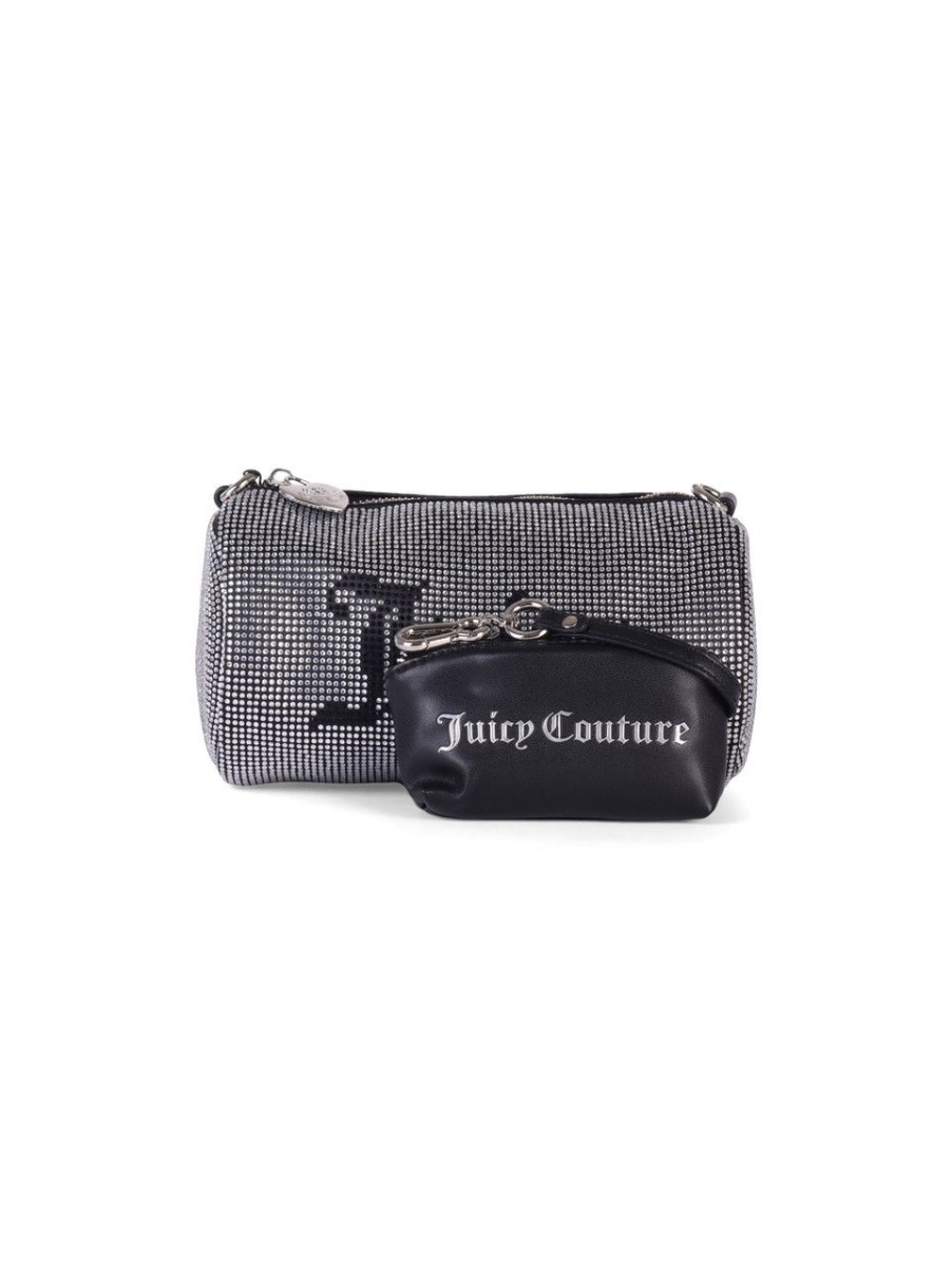 Donna JUICY COUTURE | Borsa Hazel Barrel Con Strass Nero