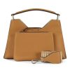 Donna GIANNI CHIARINI | Borsa A Mano In Pelle Bubble Aurora Small Cammello