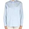 Donna CALVIN KLEIN | Camicia In Cotone Relaxed Fit Celeste