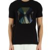 Uomo ARMANI EXCHANGE | T-Shirt Slim Fit In Cotone Stretch Nero