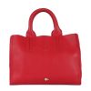 Donna FEZ | Borsa Shopper Piccola Effetto Martellato Con Placca Logo Rosso