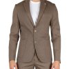 Uomo QB24 | Giacca In Misto Viscosa Bafin Beige