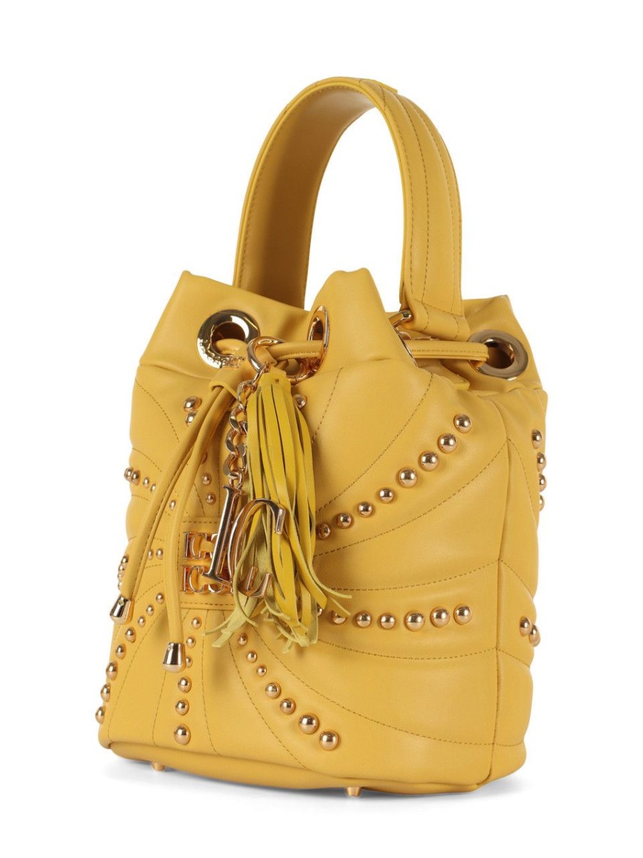 Donna LA CARRIE | Borsa A Secchiello Oyster Studs Giallo