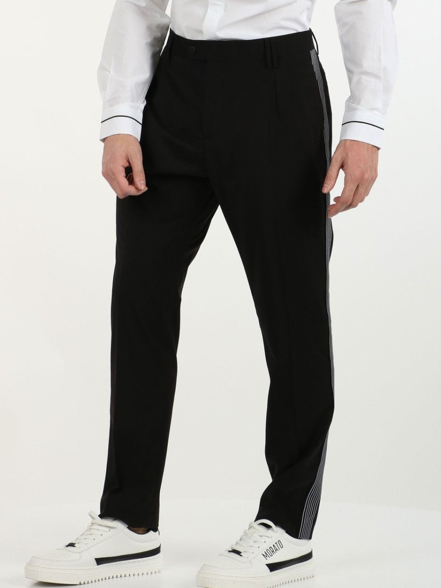 Uomo ANTONY MORATO | Pantalone Carrot Fit Toyah In Misto Viscosa Nero