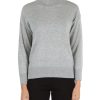 Donna ALPHA STUDIO | Maglia Lupetto In Misto Lana E Cashmere Grigio Chiaro