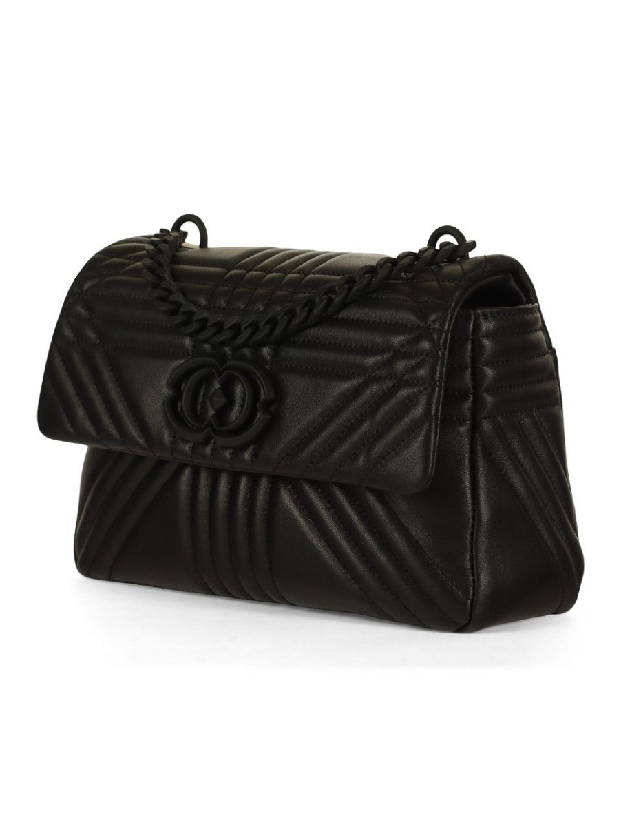 Donna LA CARRIE | Borsa A Mano In Pelle Grate Stephy Medium Nero