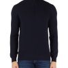 Uomo FAMA | Luxury: Maglia In Lana Merino Ultrafine Super 120'S E Cashmere Blu Scuro