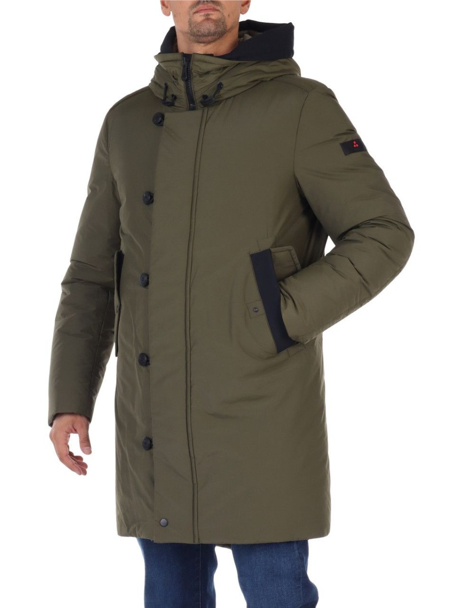 Uomo PEUTEREY | Piumino Simil Parka Kasa Mo 03 Verde Scuro