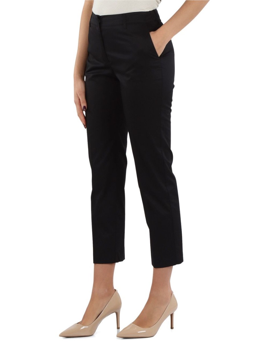 Donna ALESSIA SANTI | Pantalone In Cotone Nero