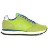 Uomo SUN68 | Sneakers In Pelle E Tessuto Tom Solid Lime