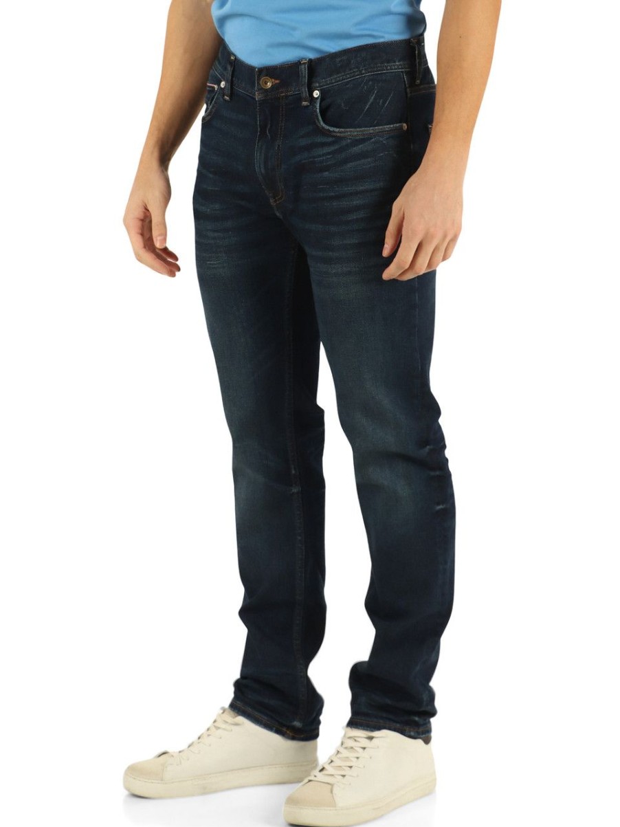 Uomo TOMMY HILFIGER | Pantalone Jeans Cinque Tasche Denton Straight Fit Blu