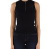 Donna ARMANI EXCHANGE | Top In Maglia Con Ricamo Logo Nero