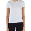 Donna ELISABETTA FRANCHI | T-Shirt In Cotone Con Logo In Strass Bianco