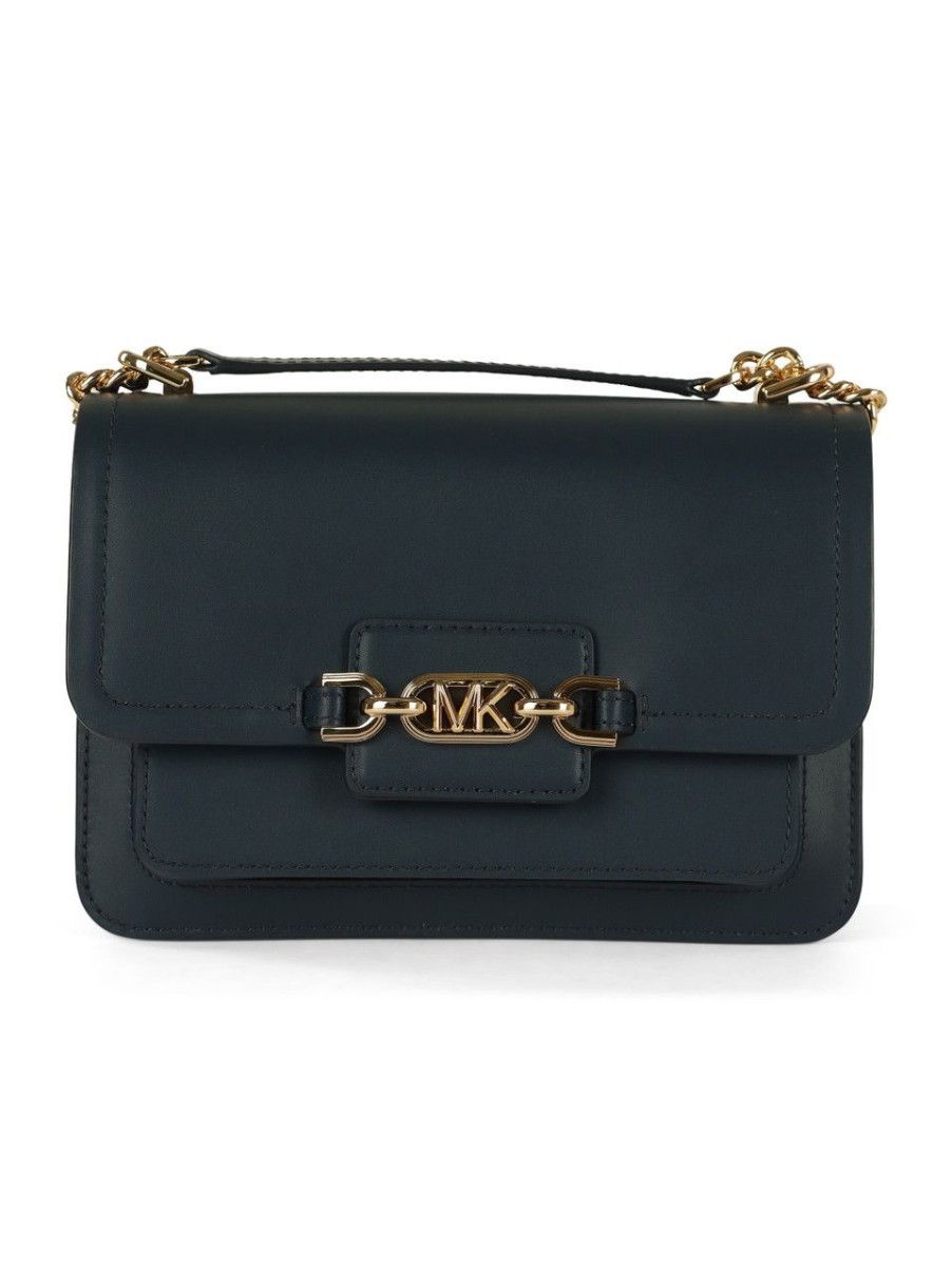 Donna MICHAEL MICHAEL KORS | Borsa A Spalla In Pelle Heather Large Blu