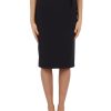 Donna ELISABETTA FRANCHI | Gonna Longuette In Crepe Stretch Nero