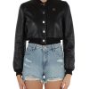 Donna RICHMOND | Richmond X: Bomber Cropped In Pelle Nero