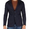 Uomo AT.P.CO | Giacca In Misto Viscosa Stretch Roger Blu Scuro