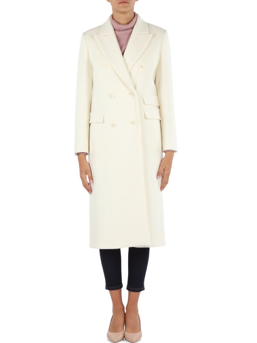 Donna MAX MARA | Studio: Cappotto In Lana Vergine Edipo Panna