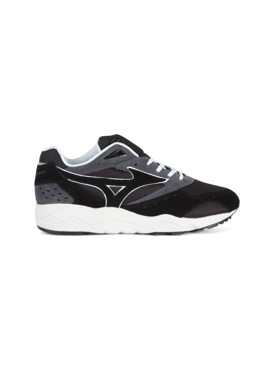 Uomo MIZUNO | Sneakers In Suede E Tessuto Contender Nero