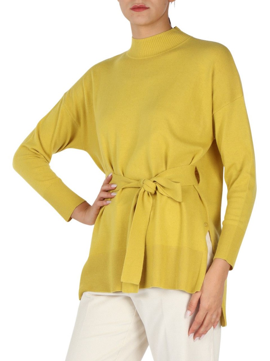 Donna PENNYBLACK | Maglia A Lupetto Sud In Misto Lana E Cashmere Verde Chiaro