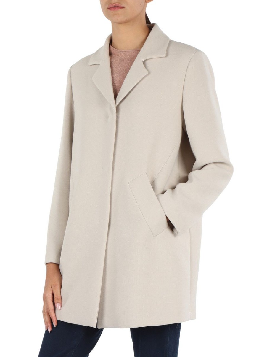 Donna ELENA MIRÒ | Cappotto In Misto Viscosa Beige