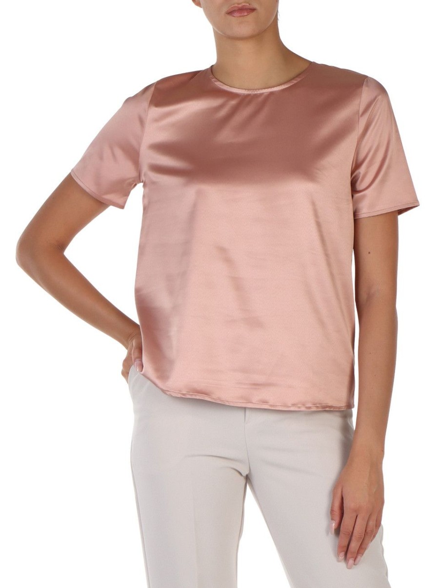 Donna MARKUP | Blusa In Satin Stretch Rosa