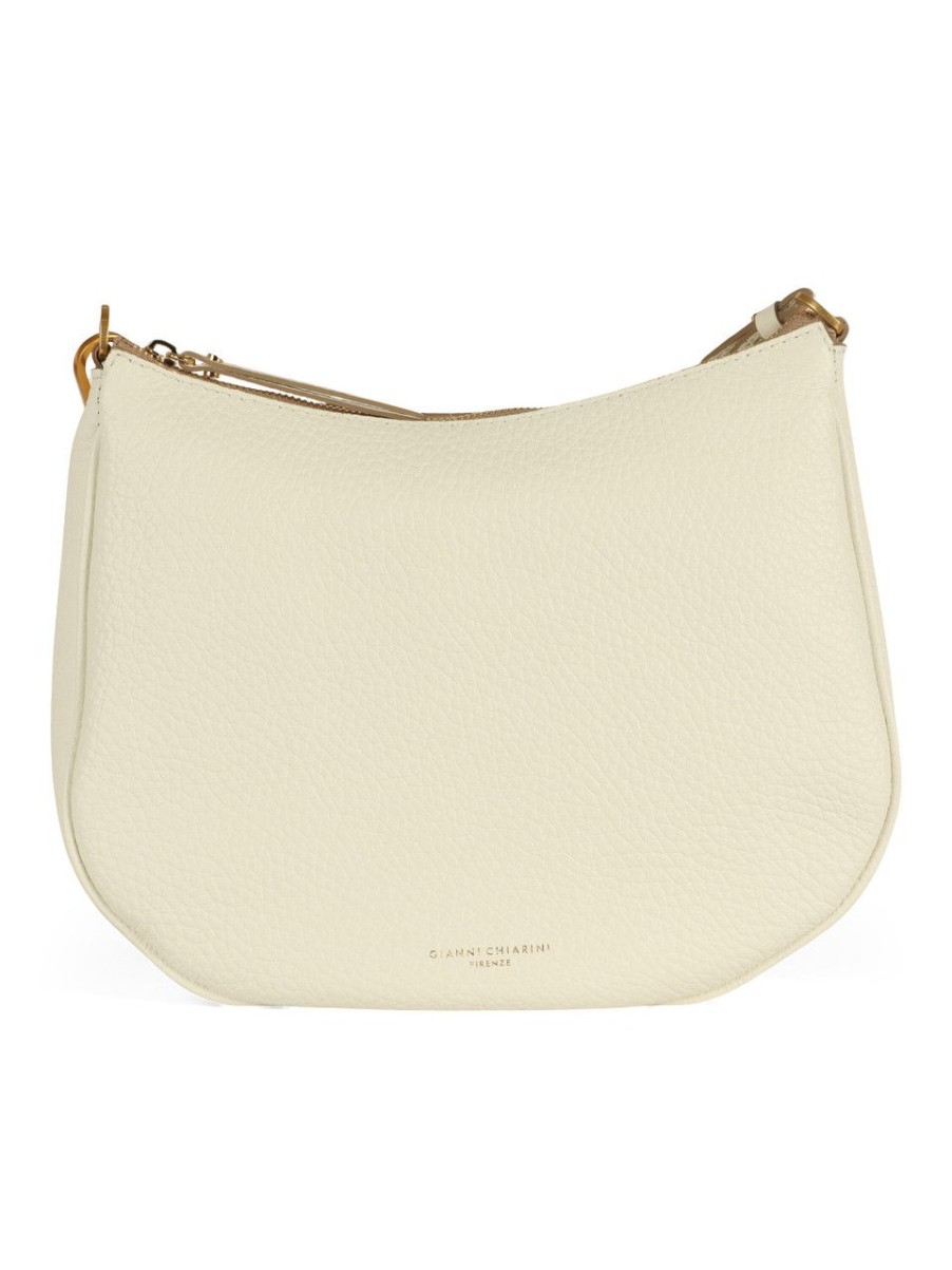 Donna GIANNI CHIARINI | Borsa A Sealla In Pelle Bubble Brooke Bianco