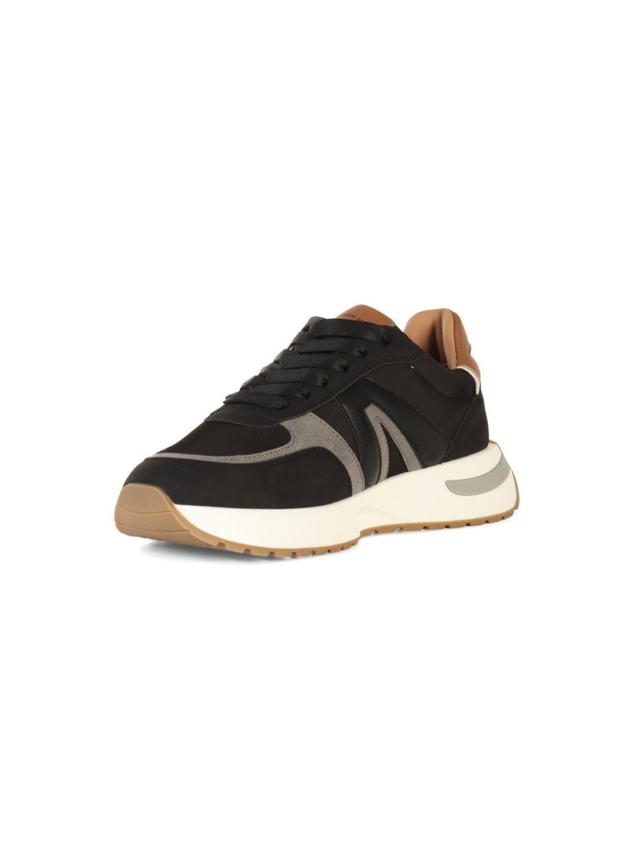 Uomo ALEXANDER SMITH | Sneakers In Ecopelle E Tessuto Hyde Nero