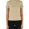 Donna CALVIN KLEIN JEANS | T-Shirt A Costine In Cotone Stretch Beige