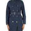 Donna MICHAEL MICHAEL KORS | Trench In Denim Con Logo Jacquard All Over Blu