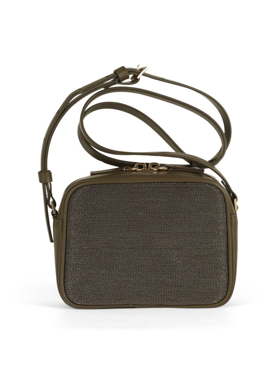 Donna FABIANA FILIPPI | Camera Bag In Pelle Verde Scuro